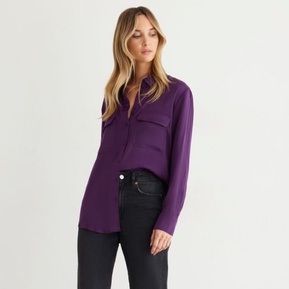 BNWT Dynamite Keane silky button down size small